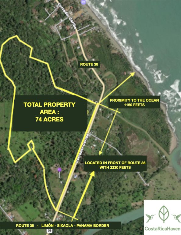 Detailed Google Maps view of the property, highlighting key dimensions, boundaries, and strategic frontage for planning and development.