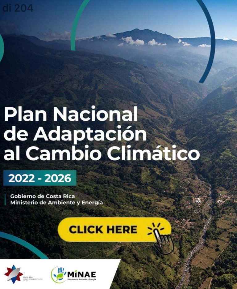 Costa Rica Climate Change Adaptation Plan (2022–2026).
